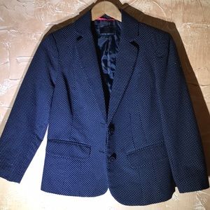Cynthia Rowley Dark Blue with dots blazer jacket